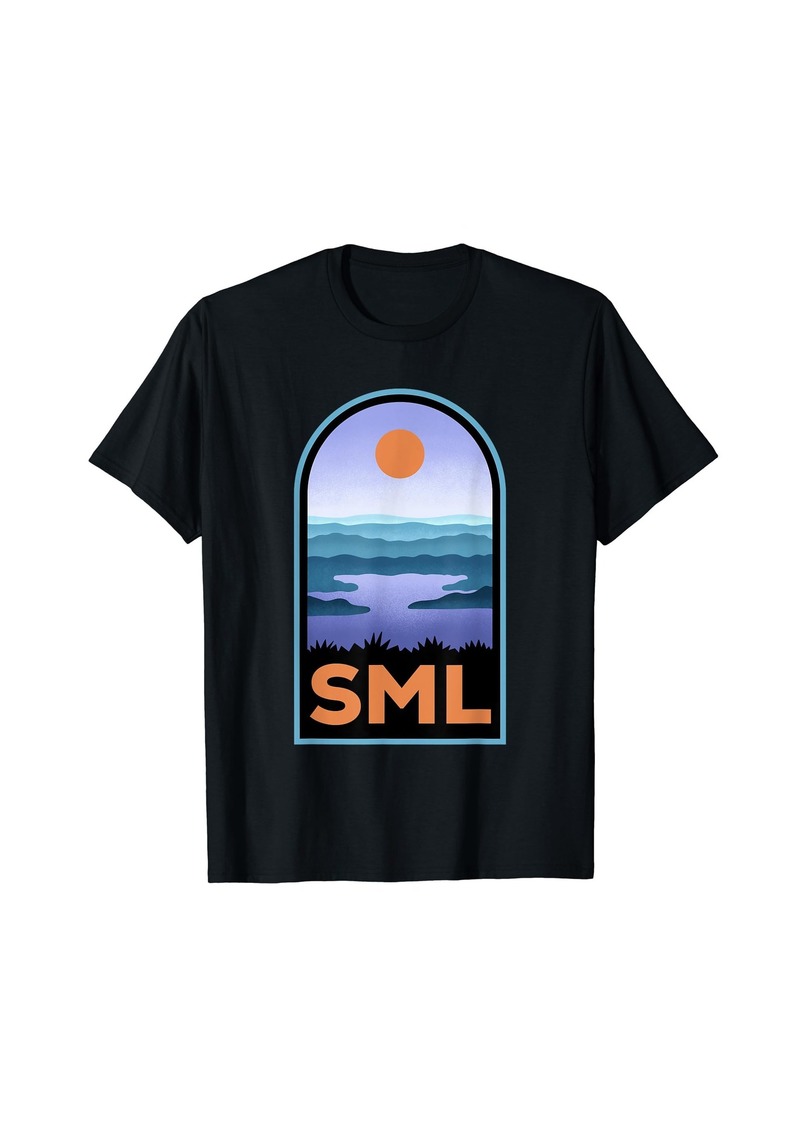 Smith Mountain Lake Retro Landscape T-Shirt