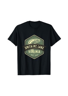 Smith Mountain Lake Virginia 1963 Fish Design T-Shirt