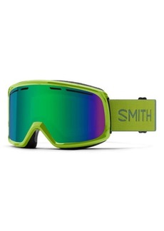 Smith Range 154mm Snow Goggles in Algae /Green Sol-X Mirror at Nordstrom