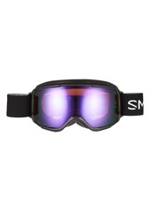 Smith Showcase OTG 180mm Special Fit ChromaPop(TM) Snow Goggles in Black Violet Mirror at Nordstrom