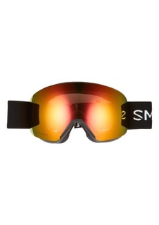 Smith Skyline 215mm ChromaPop Snow Goggles in Black Chromapop Red at Nordstrom