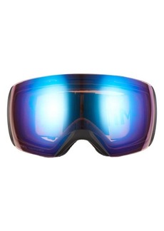 Smith Skyline XL 230mm ChromaPop™ Snow Goggles in Black/Rose Flash at Nordstrom