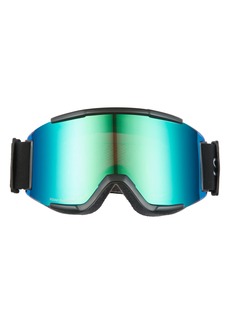 Smith Squad 180mm ChromaPop(TM) Snow Goggles in Black Chromapop Green Mirror at Nordstrom