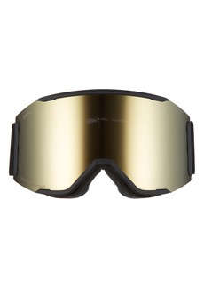 Smith Squad MAG(TM) 190mm ChromaPop(TM) Snow Goggles in Black/Sun Black Gold Mirror at Nordstrom