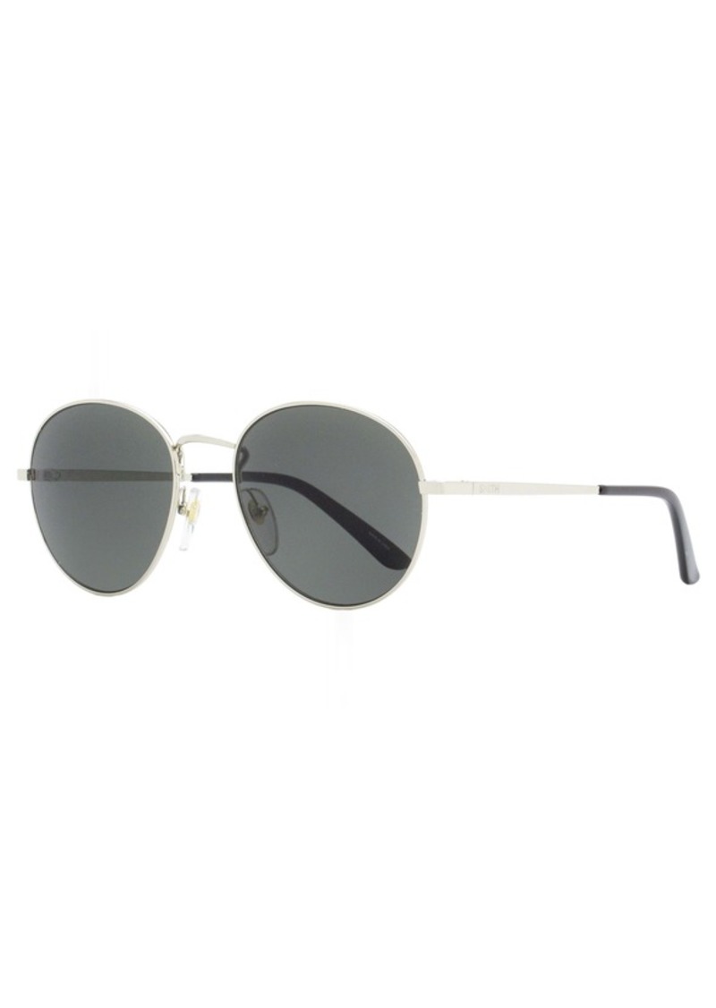 Smith Unisex Oval Sunglasses Prep YB7IR Silver/Black 53mm