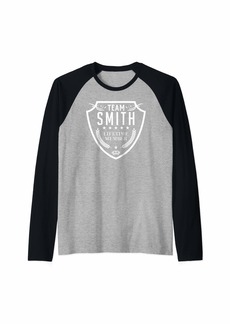 Team Smith Lifetime Member Matching Family Crew Shirt Raglan Baseball Tee