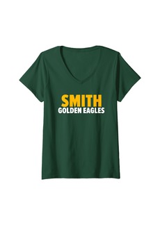 Womens Smith Golden Eagles Bold V-Neck T-Shirt