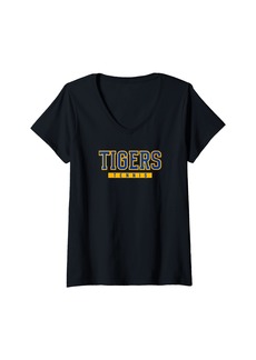 Womens Smith Tigers Tennis V-Neck T-Shirt