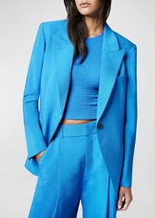 Smythe 90s Oversized Wide-Lapel Blazer