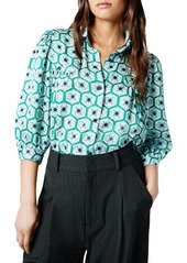 Smythe Gathered Puff Shoulder Shirt