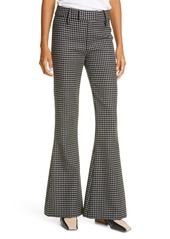 Women's Smythe Check Bootcut Wool Trousers