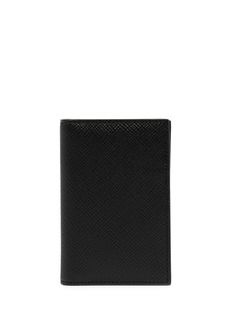 Smythson logo-print leather cardholder