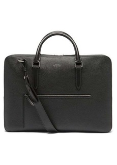 Smythson - Ludlow Grained-leather Briefcase - Mens - Black