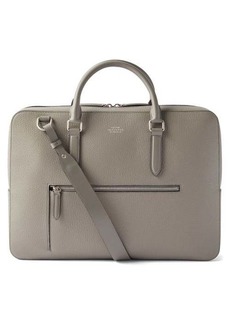 Smythson - Ludlow Grained-leather Briefcase - Mens - Grey
