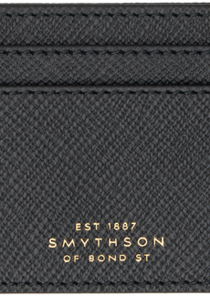 Smythson Black Panama Card Holder