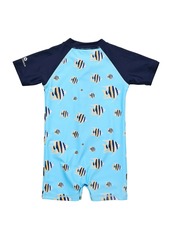 Snapper Rock Baby Boys Angel Fish Ss Sunsuit - Blue