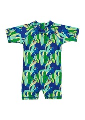 Snapper Rock Baby Boys Toucan Jungle Sustainable Ss Sunsuit - Open Miscellaneous