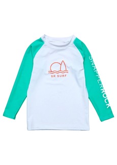 Snapper Rock Geo Surf Sustainable Ls Rash Top - White