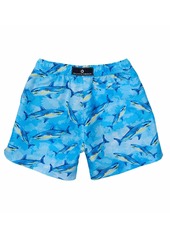 Snapper Rock Big Boys Jawsome Waves Swim Short - Blue