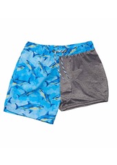 Snapper Rock Big Boys Jawsome Waves Swim Short - Blue