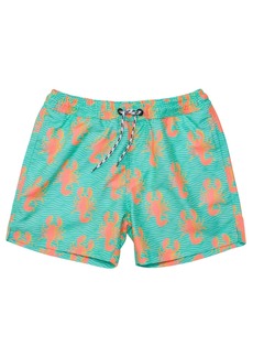 Snapper Rock Big Boys Ocean Clawed Swim Short - Green