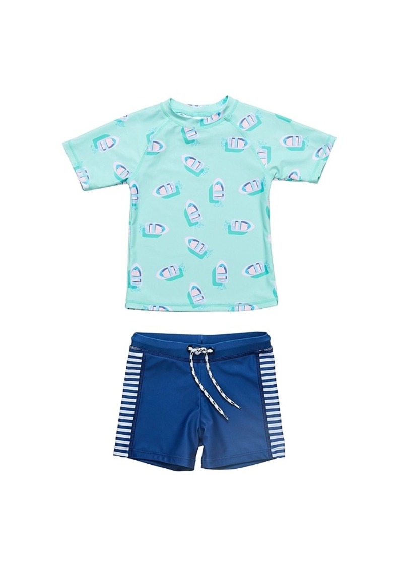 Snapper Rock Boys' Float Your Boat Short Sleeve Set - Baby, Little Kid