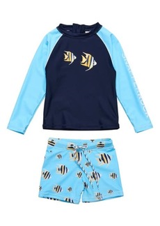 Snapper Rock Kids' Angel Fish Two-Piece Rashguard Swimsuit