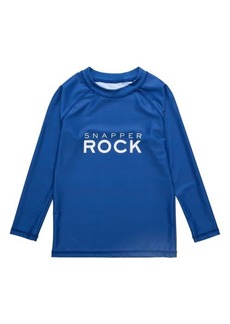 Snapper Rock Kids' Logo Long Sleeve Rashguard Top