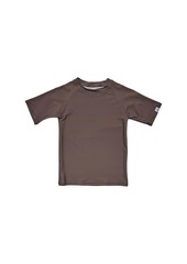 Snapper Rock Toddler, Child Boys Chocolate Sustainable Ss Rash Top - Brown
