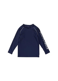 Snapper Rock Toddler, Child Boys Navy Sustainable Ls Rash Top - Navy