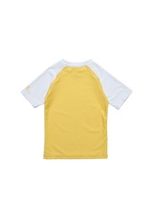 Snapper Rock Toddler, Child Boys Yellow White Sleeve Sustainable Ss Rash Top - Yellow