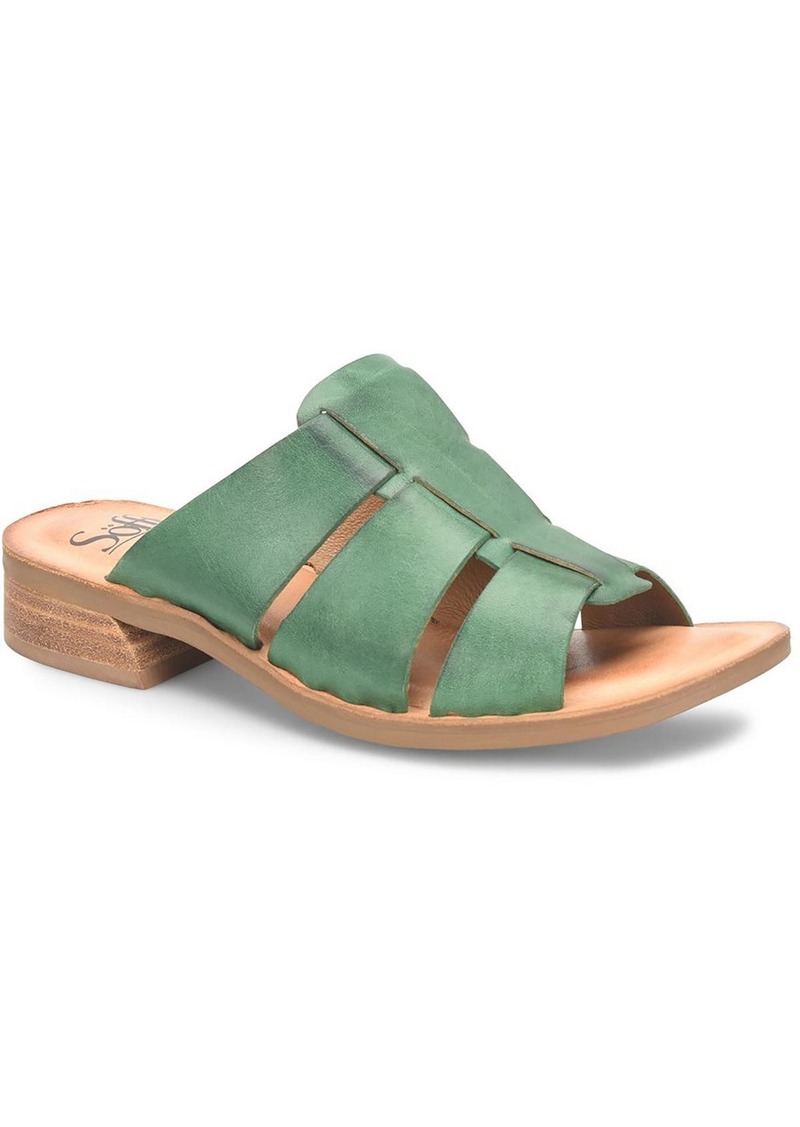 Sofft Almeda Womens Leather Slip-On Slide Sandals