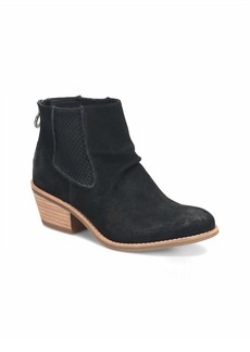 Sofft Andee Low Heeled Boot In Black Suede