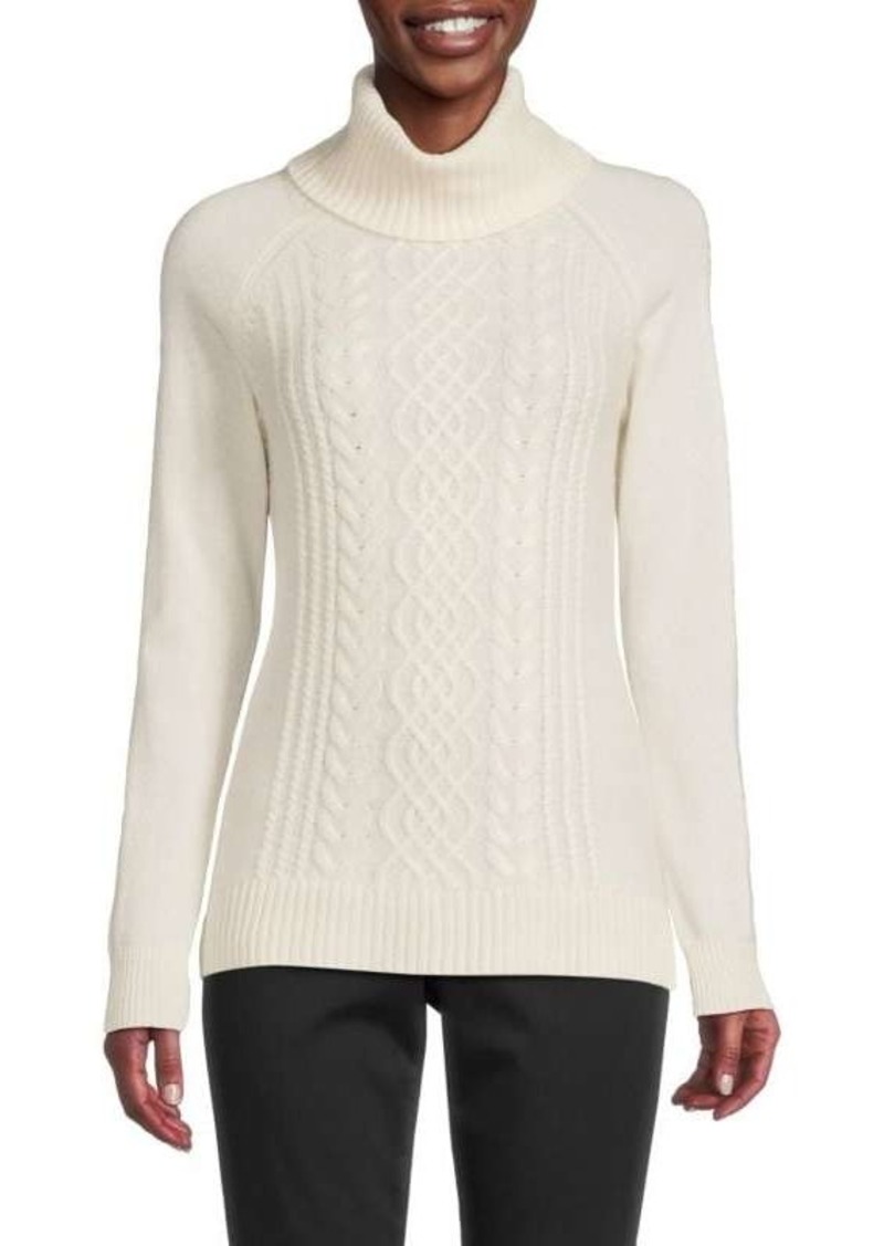 Sofia Cashmere Cable Knit Cashmere Sweater