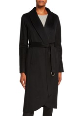 Sofia Cashmere Cashmere High-Low Belted Coat