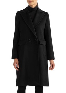 Sofia Cashmere Double Breasted Wool & Cashmere Coat