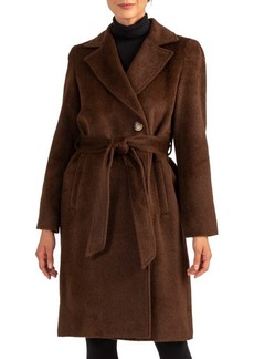 Sofia Cashmere Belted Alpaca & Wool Coat