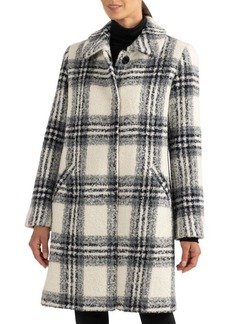 Sofia Cashmere Plaid Alpaca & Wool Blend Coat
