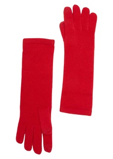 Sofia Cashmere Screen Knit Cashmere Gloves in Red at Nordstrom Rack