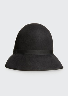 Sofia Cashmere Wool-Blend Felt Cloche Hat