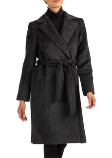 Sofia Cashmere Wool Blend Wrap Coat