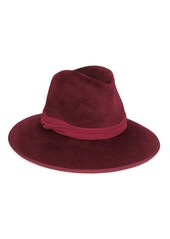 Sofia Cashmere Wool-Cashmere Blend Wide-Brim Fedora Hat