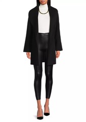 Sofia Cashmere Wool-Cashmere Shawl-Collar Coat