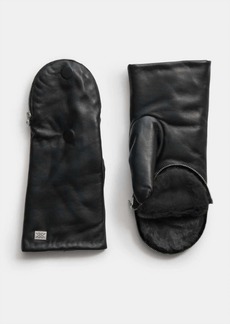 Soia & Kyo Betrice Leather Mitten In Black
