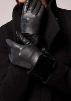 Soia & Kyo Demy Leather Gloves In Black