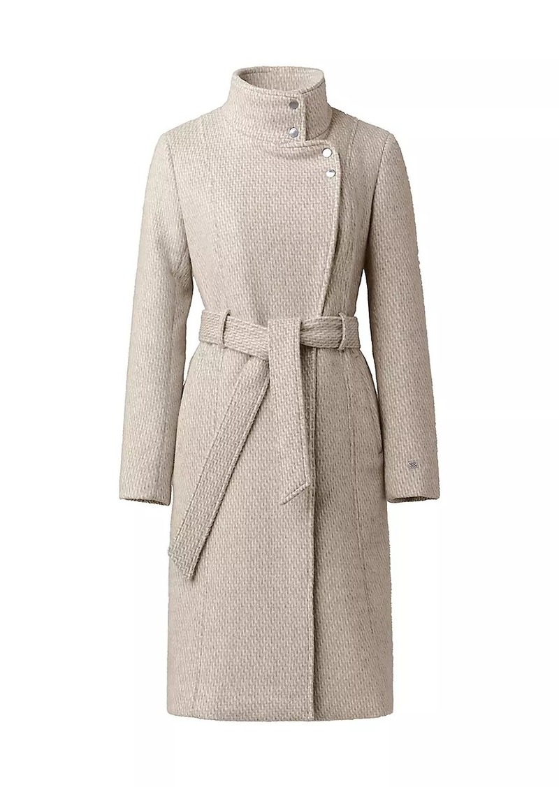 Soia & Kyo Genie Belted Wool-Blend Coat