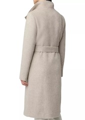 Soia & Kyo Genie Belted Wool-Blend Coat