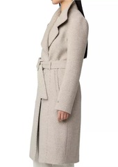 Soia & Kyo Genie Belted Wool-Blend Coat