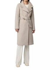 Soia & Kyo Genie Belted Wool-Blend Coat