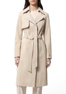 Soia & Kyo Alexis Genuine Suede Trench Coat